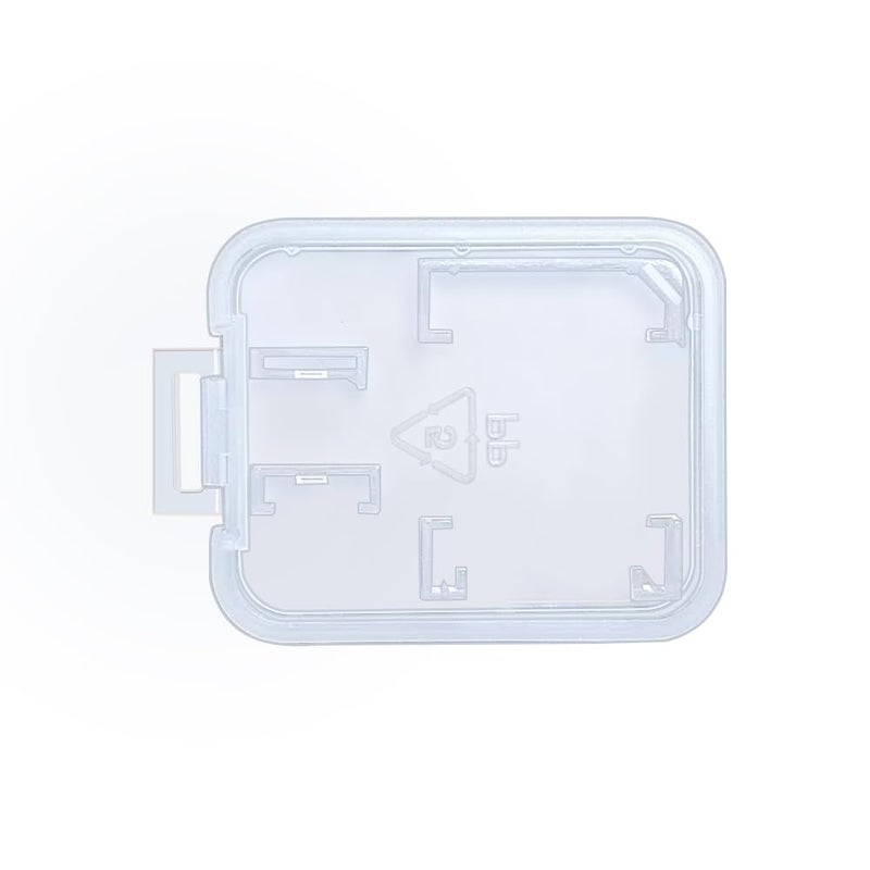 eTECH Collection 25 Pack of Clear Plastic SD/SDHC/SDXC/MicroSD/MicroSDHC/MicroSDXC Memory Card Case Holder for SanDisk/Kingston/Transcend/Samsung (Case Only, Memory Card Not Included) - Image 2